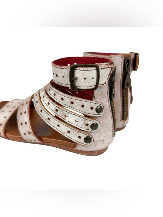 Bed Stu Artemis Gladiator Sandals Nectar Lux Ivory Distressed Leather Size 5.5 main image 4